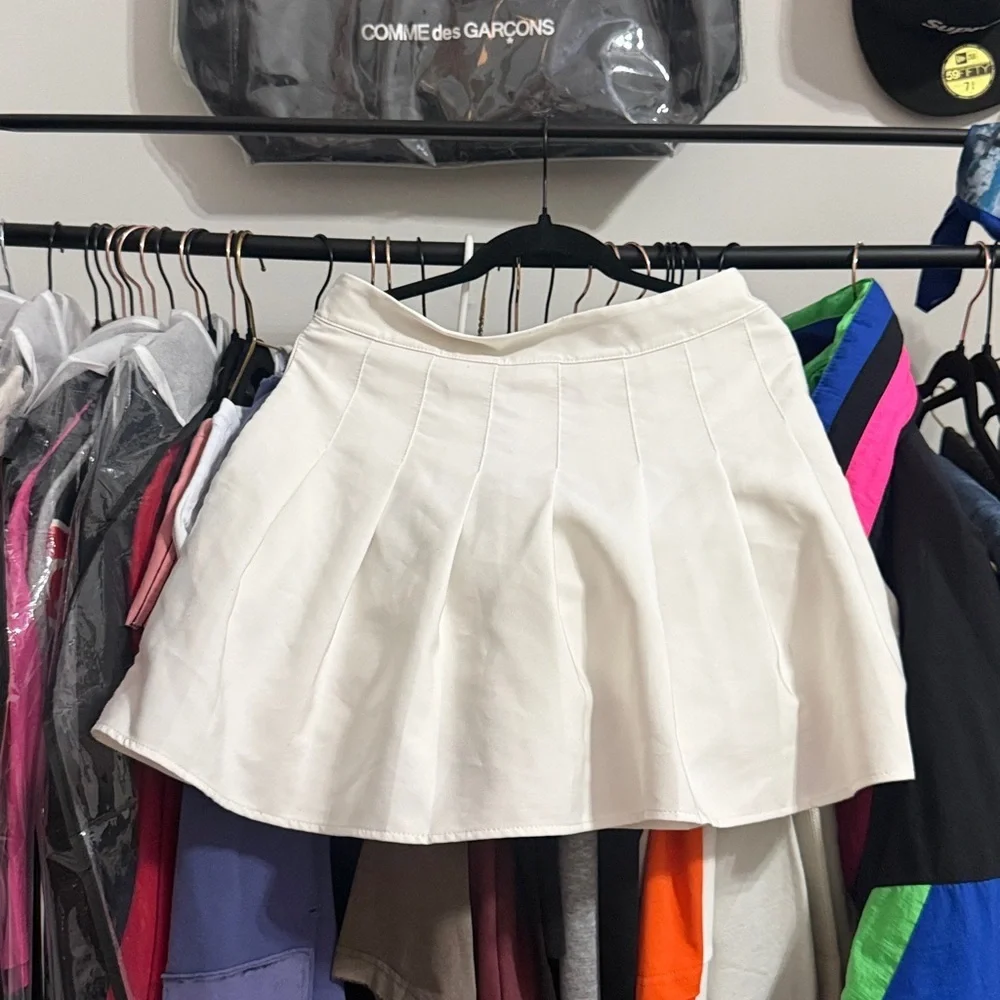 White Flared Skort - Picture 3 of 4